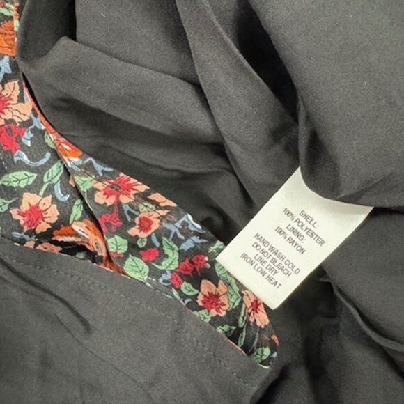 NWT Lulus Get Your Attention Black Multi Floral Print Maxi Dress - Picture 9 of 10